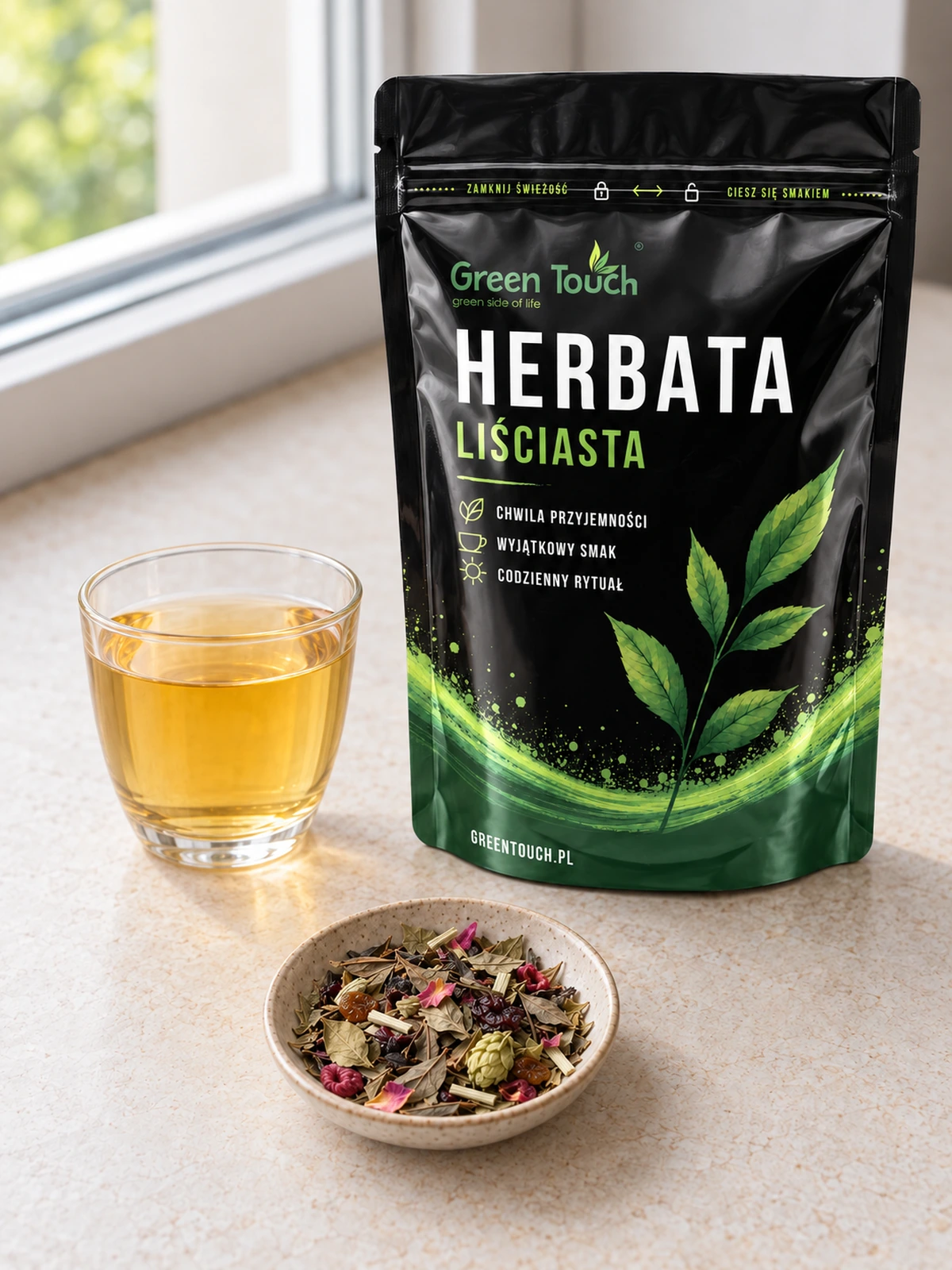 Hop & Rose – aranżacja z herbatą i nową torebką
