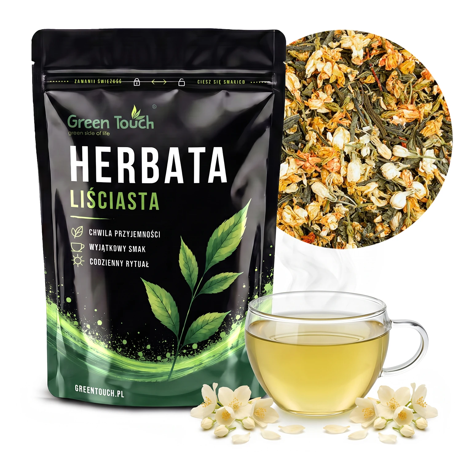 Jaśminowy Świt – herbata zielona Sencha 50 g