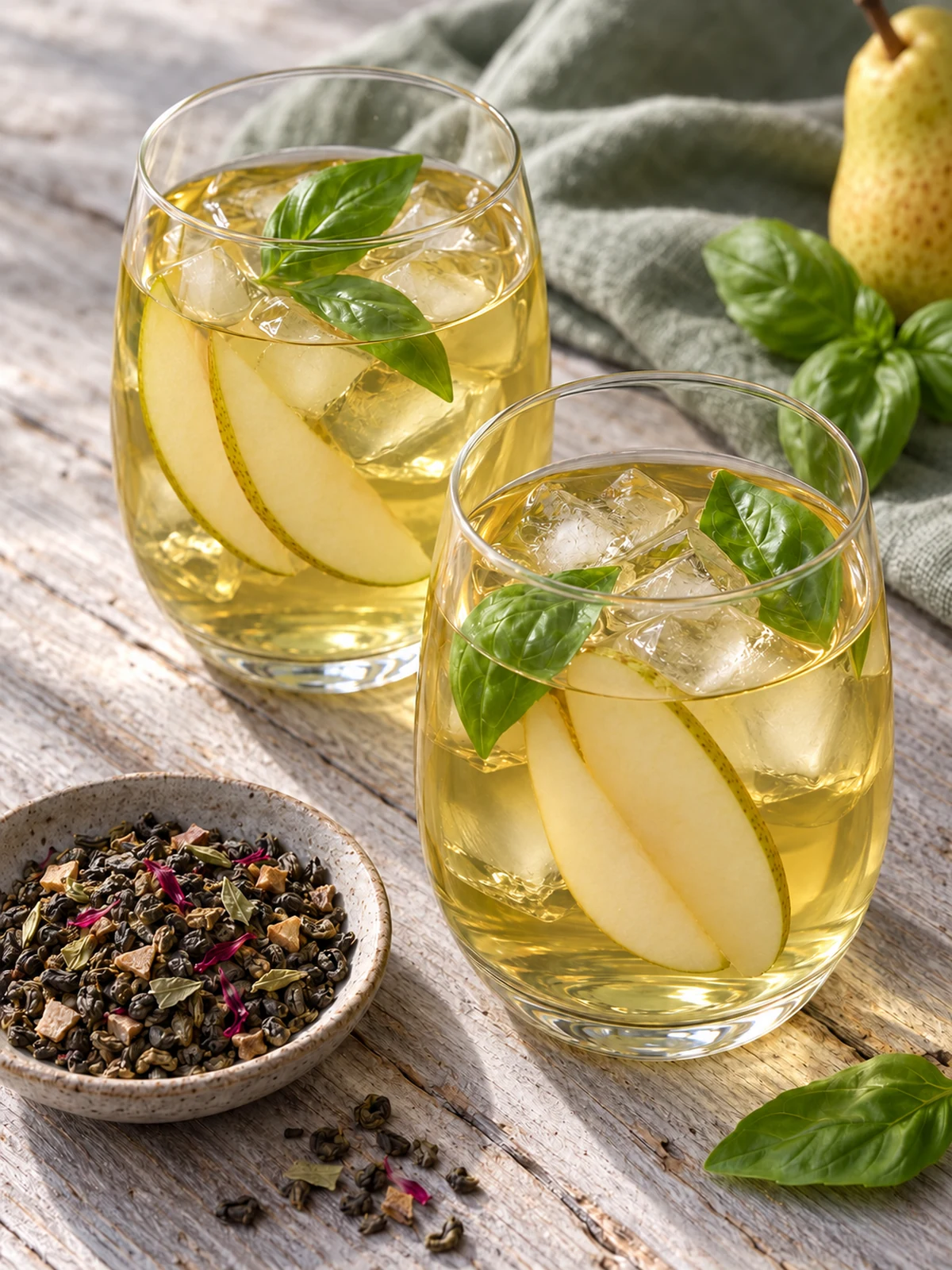 Gruszkowo-bazyliowa ice tea Basil Breeze