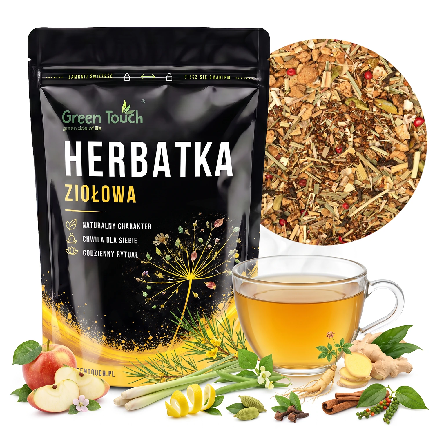 Na aktywny dzień 50 g — torebka Green Touch i susz