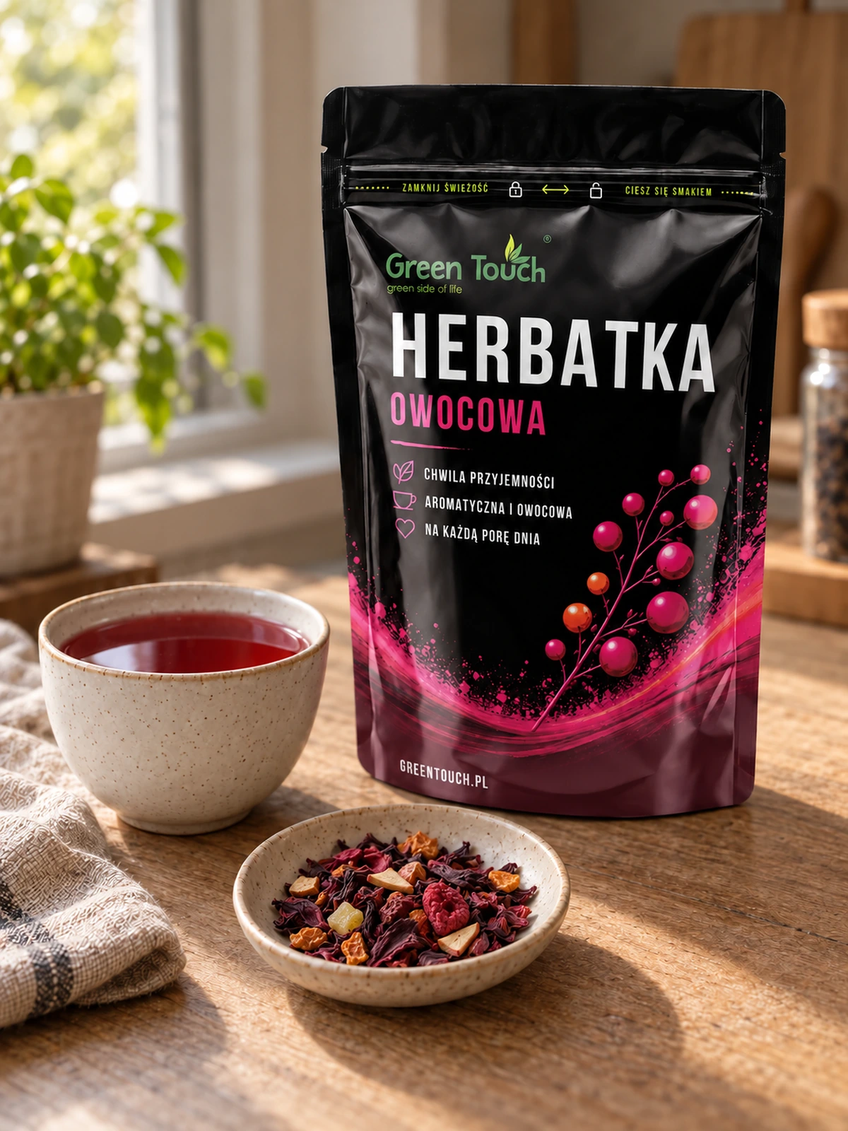 Kolorowa Rozkosz – torebka i napar